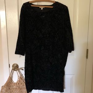 Silence and Noise Crushed Velvet Shift Dress